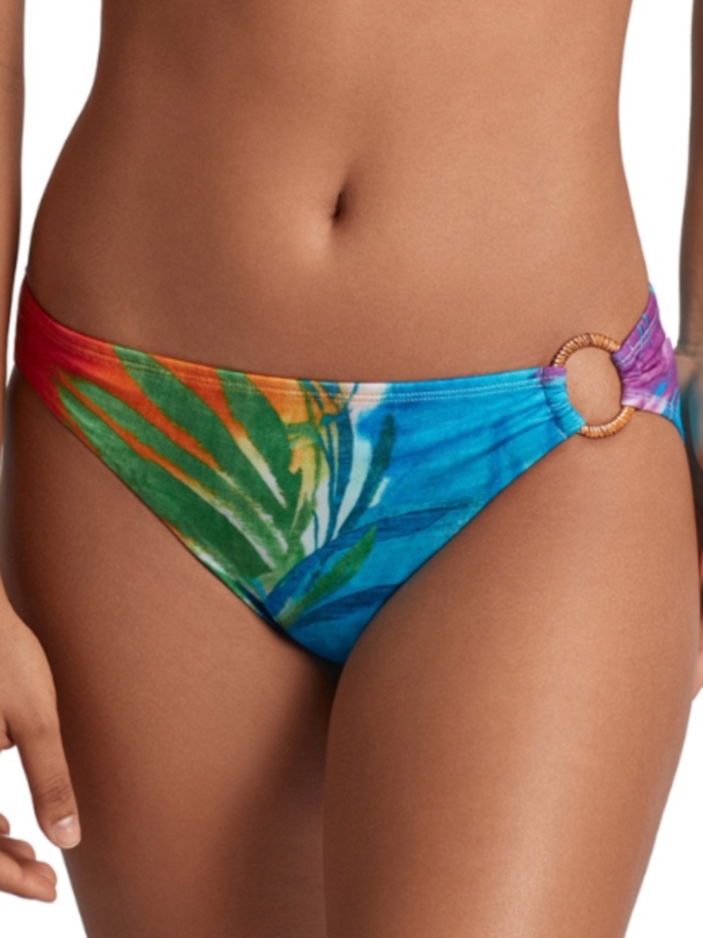 Lauren Ralph Lauren  Rattan Ring Hipster Bikini Bottoms Swim Size 14 12249
